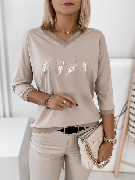 BLUZKA ROSSIE BEŻOWA