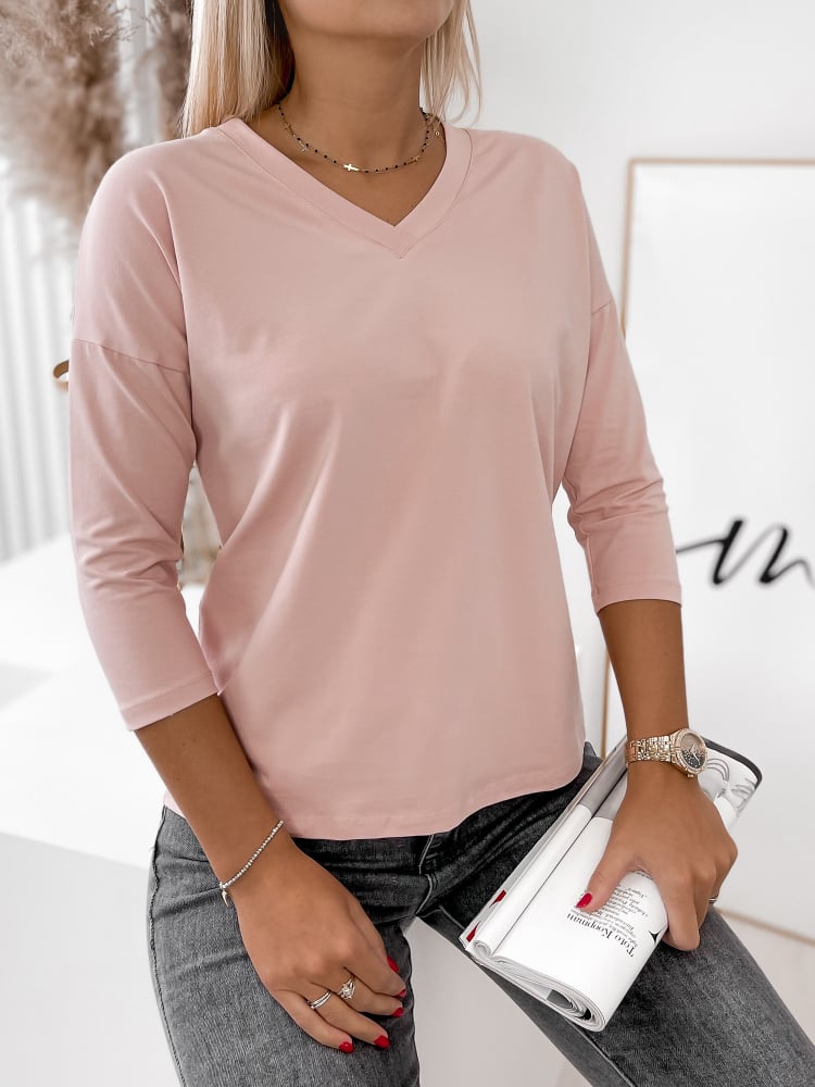 BLUZKA SHANDON PUDROWY RÓŻ