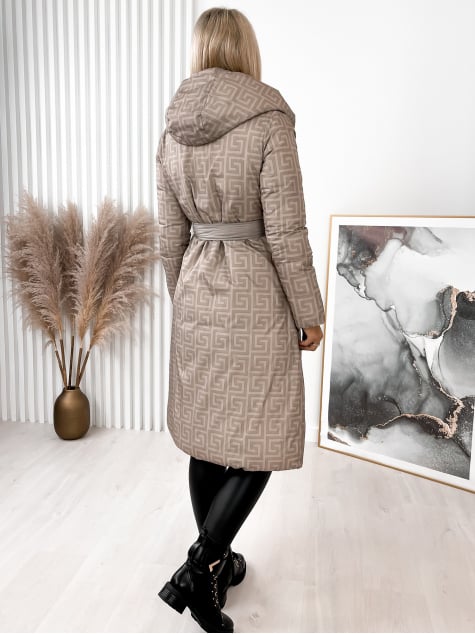 KURTKA DWUSTRONNA SONIA SZARO-BEŻOWA