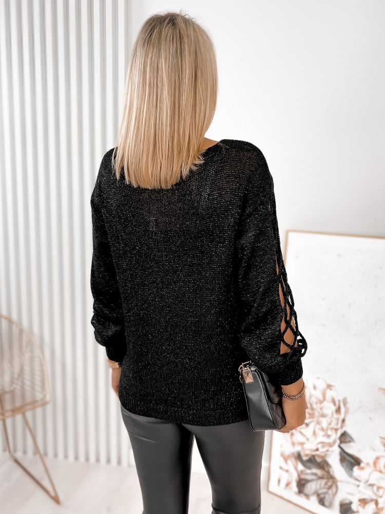 SWETER LIVADIA CZARNY