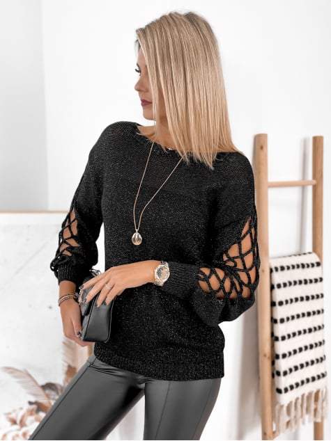 SWETER LIVADIA CZARNY