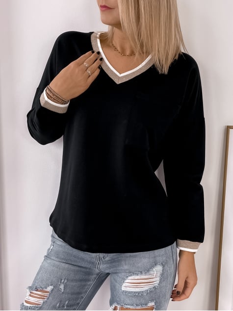 BLUZKA TRIPOLI CZARNA