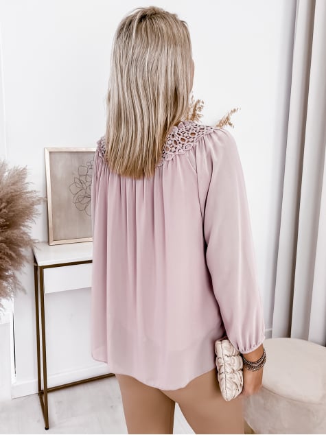 BLUZKA KEYLA PUDROWY RÓŻ