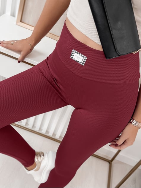 LEGGINSY PRĄŻKOWANE PRIVER BORDOWE
