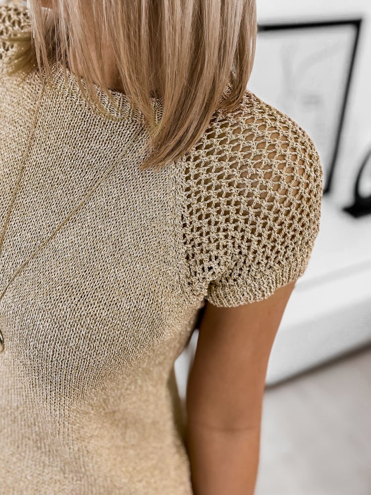 SWETER MELBOURNE ZŁOTY