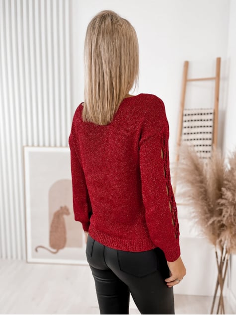 SWETER LIVADIA CZERWONA