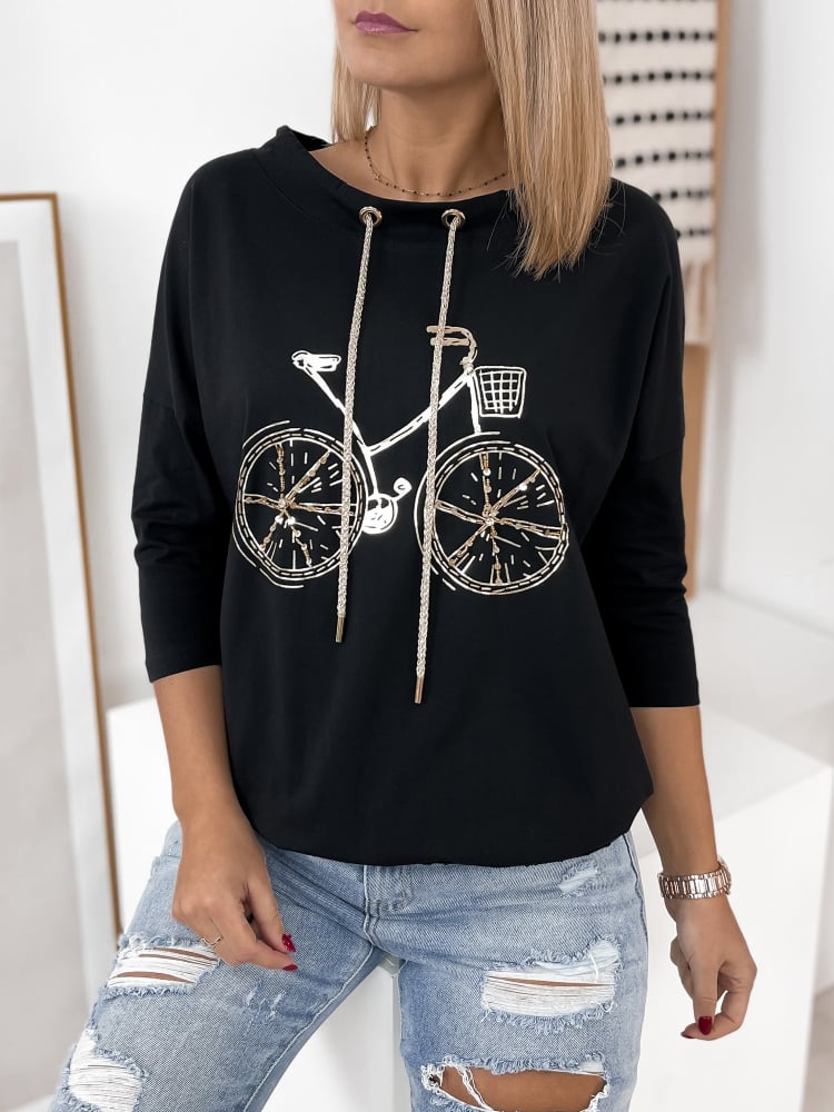 BLUZKA BICYCLE CZARNA