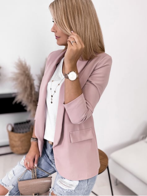 ŻAKIET KAPRI PUDROWY RÓŻ