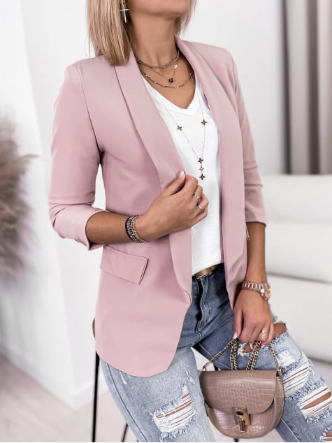 ŻAKIET KAPRI PUDROWY RÓŻ