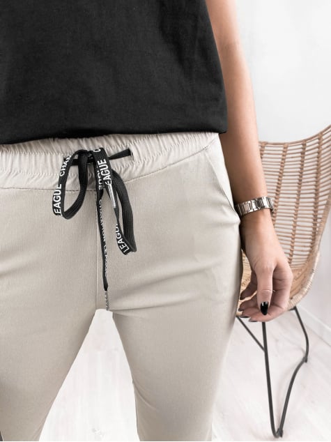 SPODNIE SALMA BEŻOWE