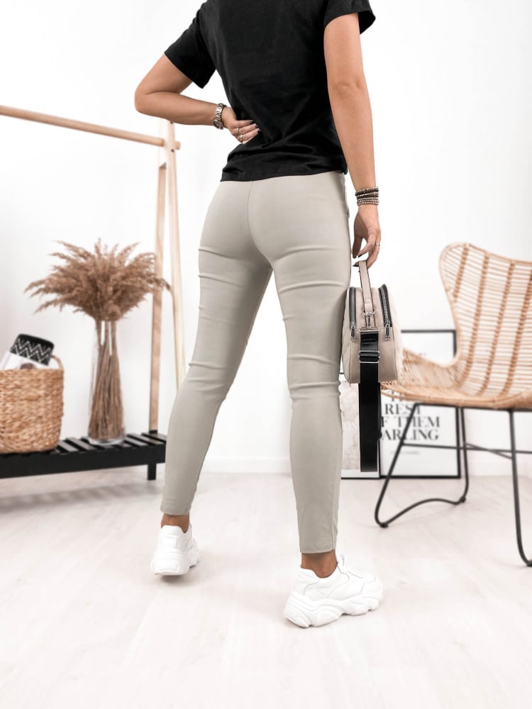 SPODNIE SALMA BEŻOWE