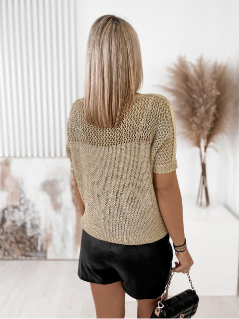 SWETER TORINA ZŁOTY