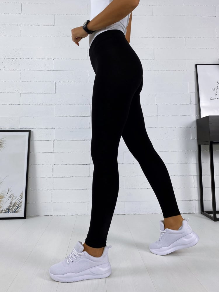 LEGGINSY OCIEPLANE CZARNE