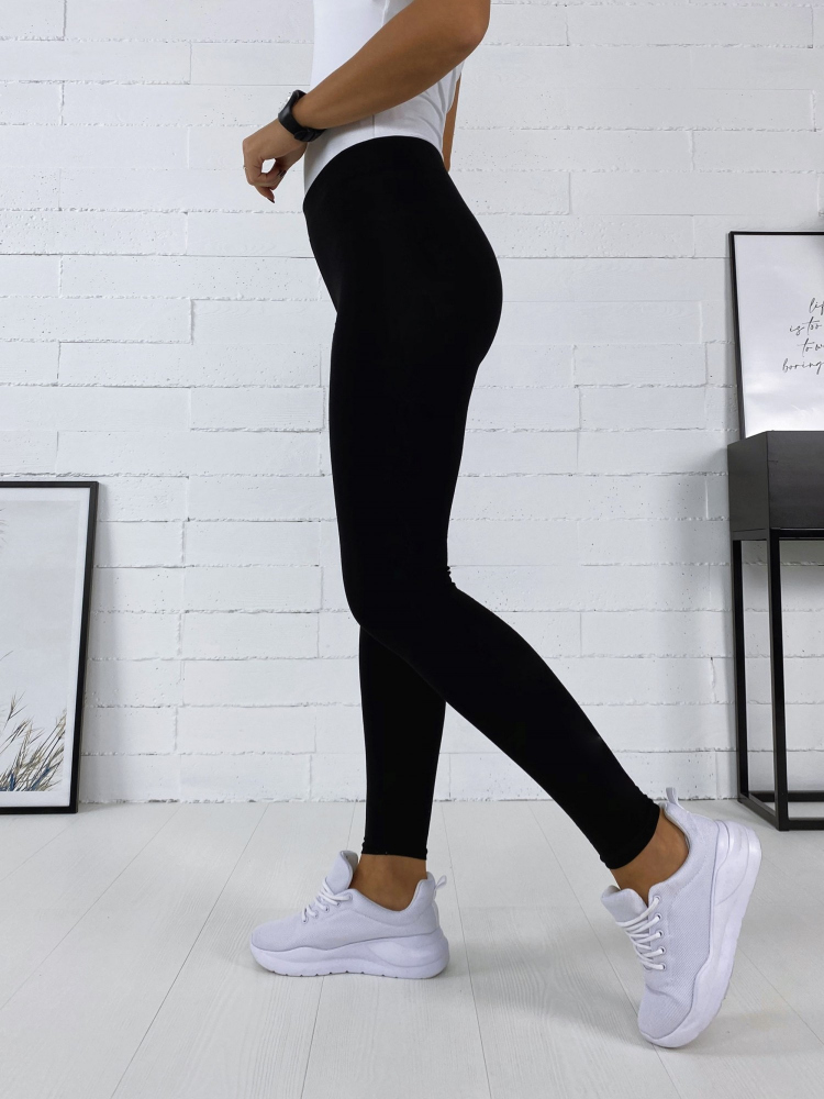 LEGGINSY OCIEPLANE CZARNE