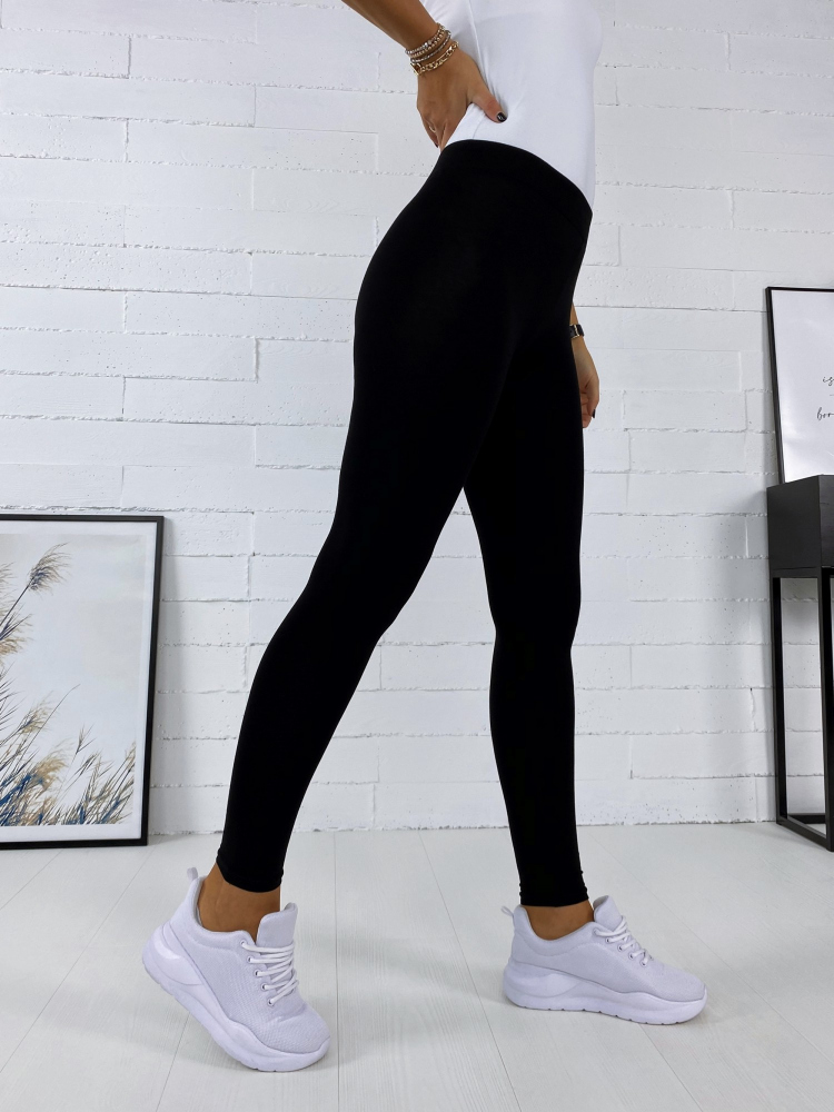 LEGGINSY OCIEPLANE CZARNE