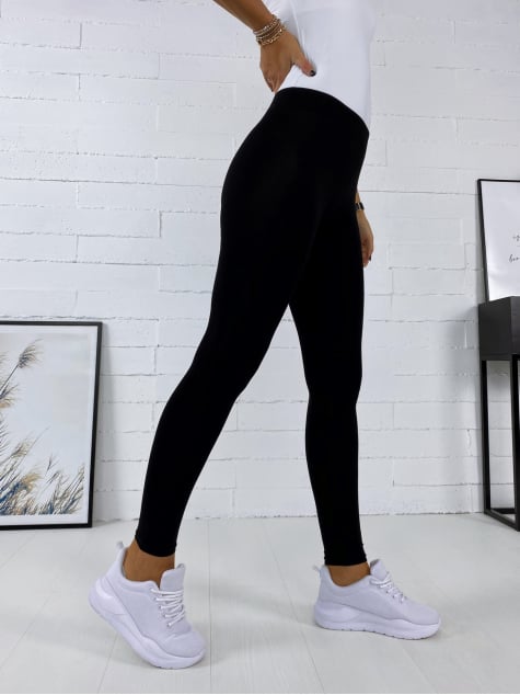 LEGGINSY OCIEPLANE CZARNE
