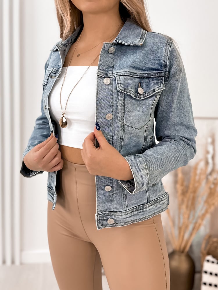 KURTKA VAMOS JEANSOWA