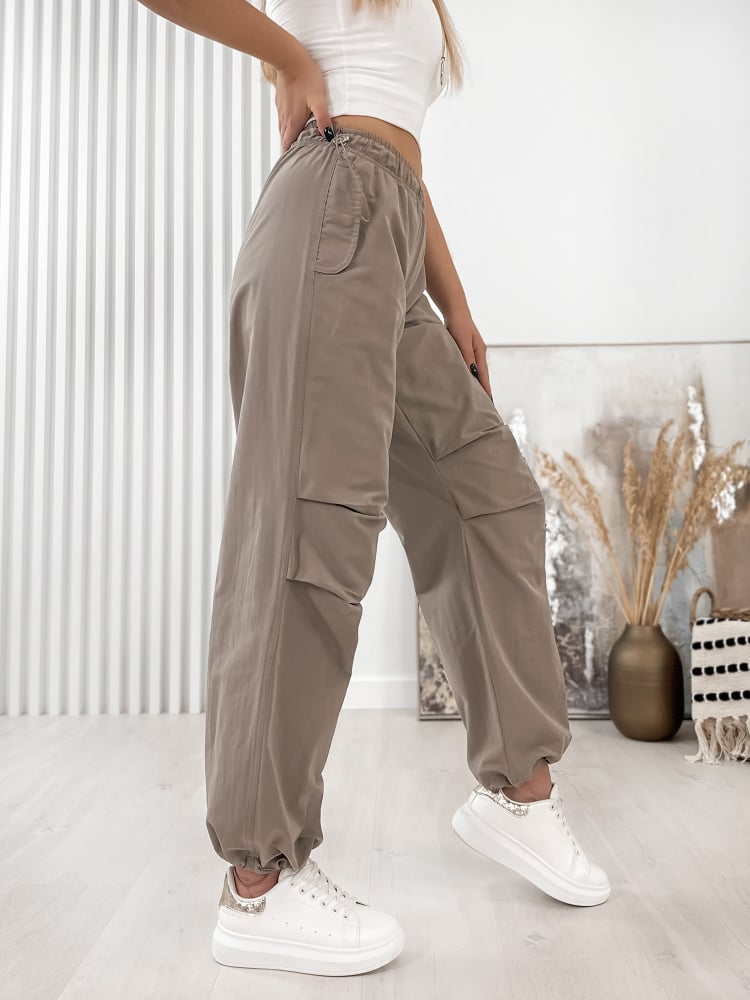 SPODNIE BERNO CIEMNOBEŻOWE