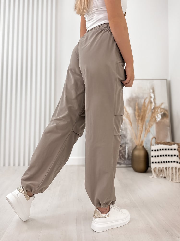 SPODNIE BERNO CIEMNOBEŻOWE