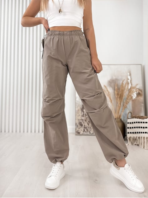 SPODNIE BERNO CIEMNOBEŻOWE