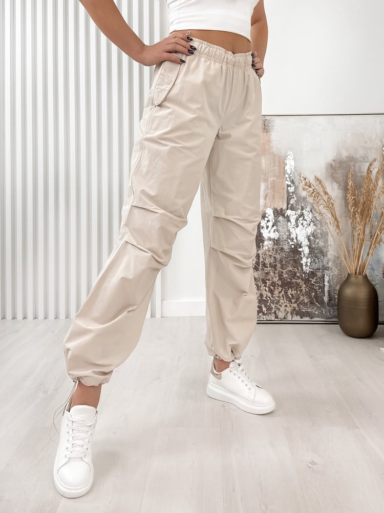 SPODNIE BERNO BEŻOWE