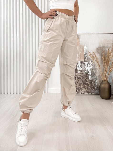 SPODNIE BERNO BEŻOWE