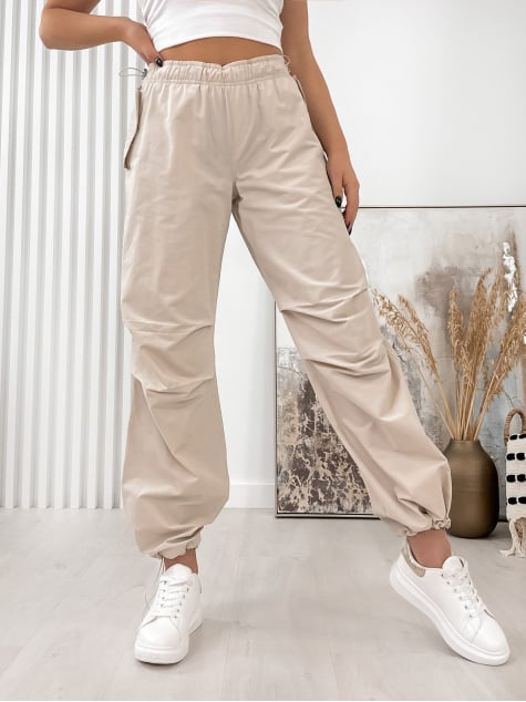 SPODNIE BERNO BEŻOWE