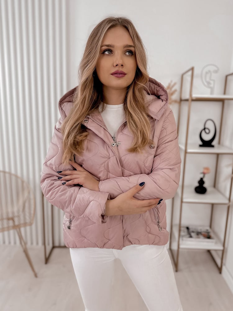 KURTKA LESTER PUDROWY RÓŻ