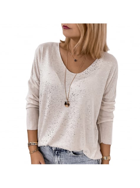 BLUZKA TOSSE BEŻOWA