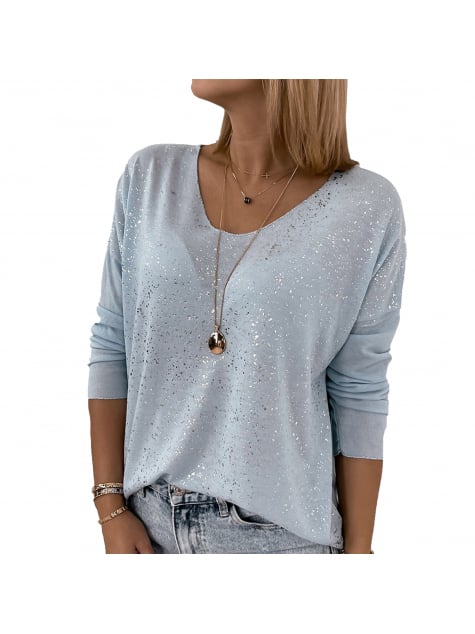 BLUZKA TOSSE BŁEKITNA