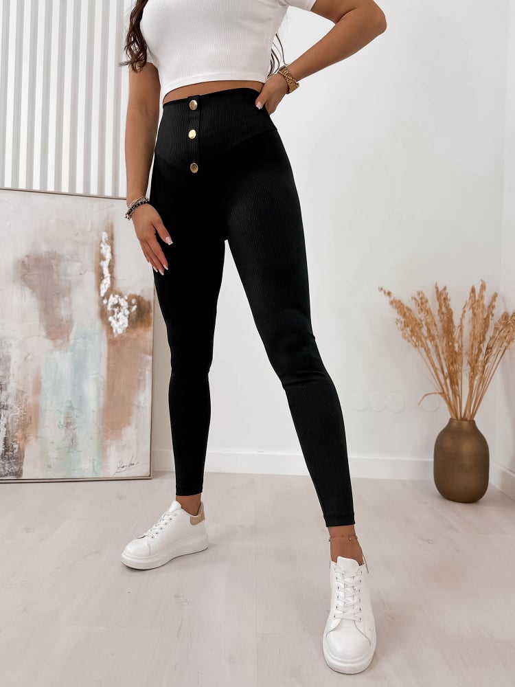 LEGGINSY GASPE CZARNE