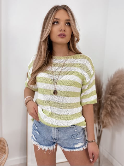 SWETER BRUGIA LIMONKOWY
