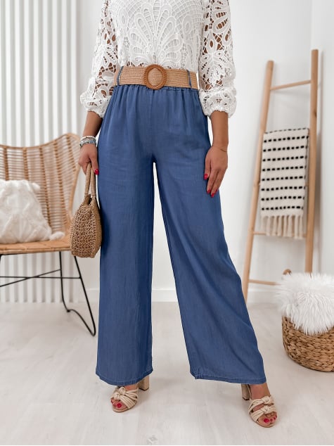 SPODNIE BELLO CIEMNONIEBIESKIE