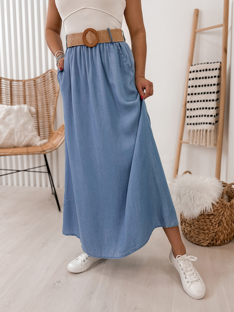 SPÓDNICA VEJLA NIEBIESKA