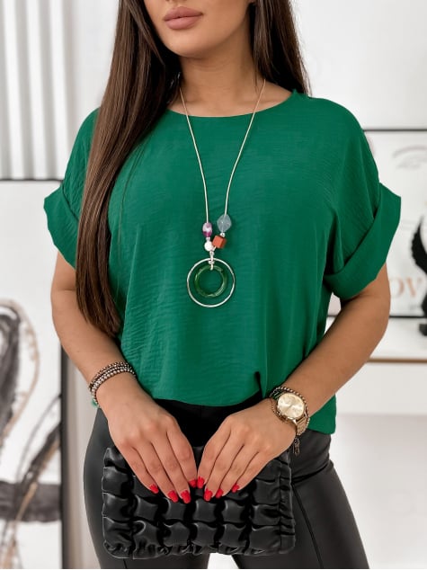 BLUZKA DECOL ZIELONA