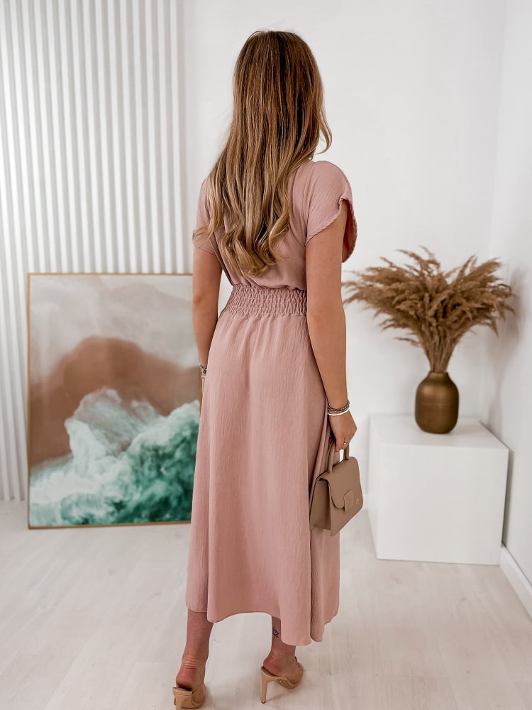 SUKIENKA ATMORE PUDROWY RÓŻ