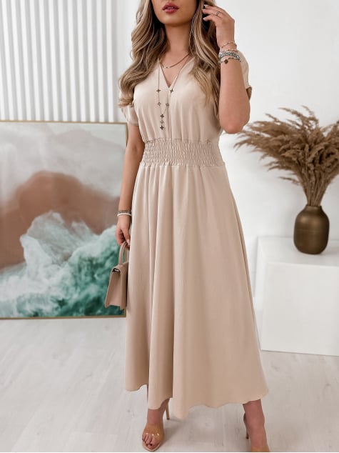 SUKIENKA ATMORE BEŻOWA