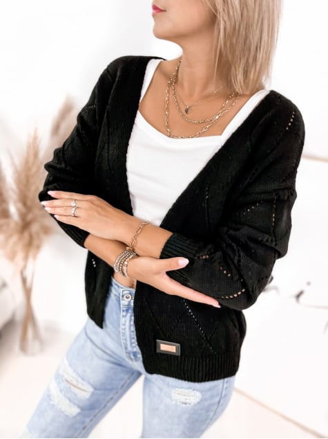 KARDIGAN AFIA CZARNY