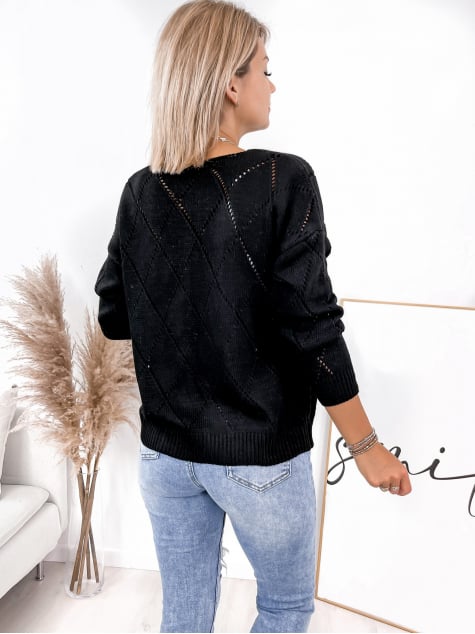 KARDIGAN AFIA CZARNY