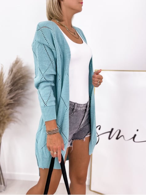 KARDIGAN JASMIN MIĘTOWY