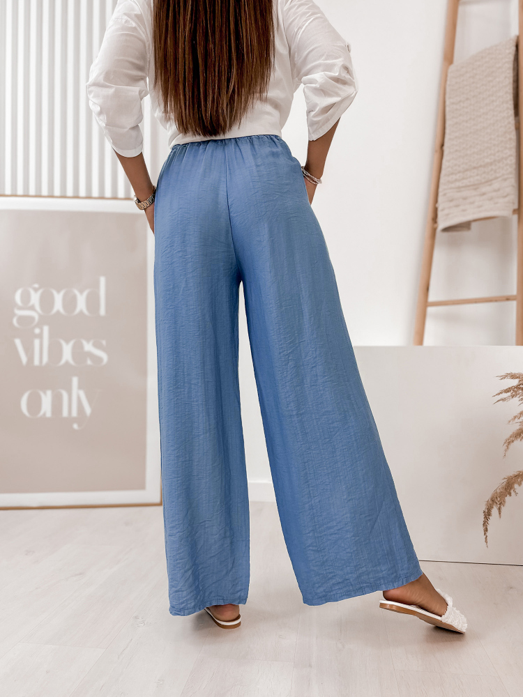 SPODNIE ENJOY NIEBIESKIE