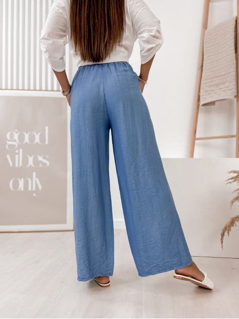 SPODNIE ENJOY NIEBIESKIE