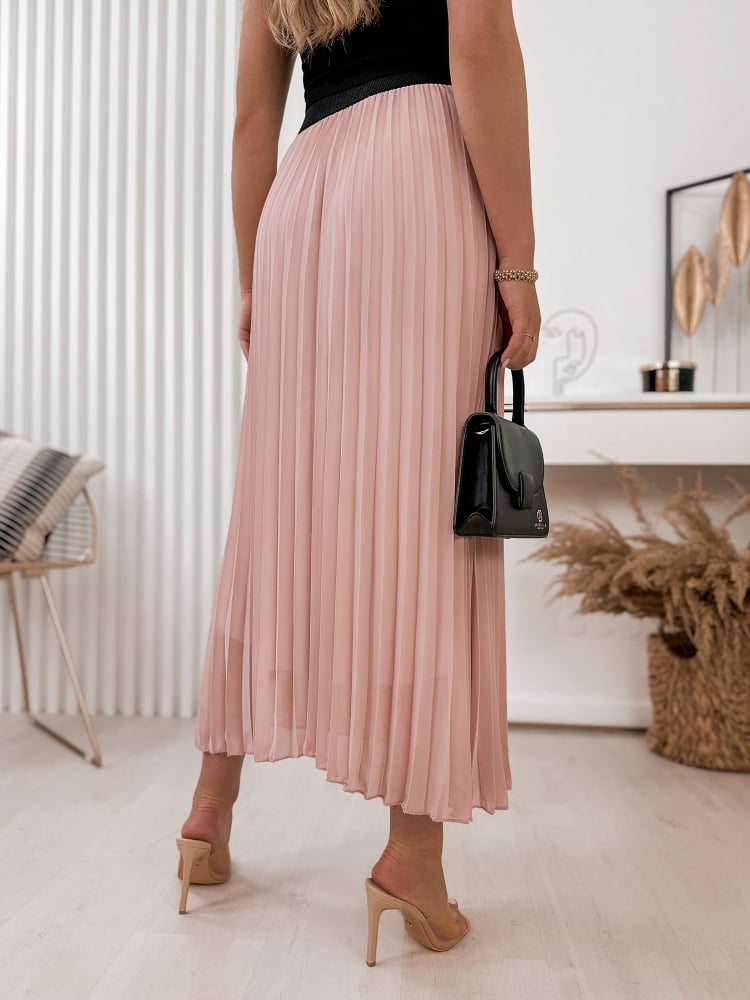 SPÓDNICA FAIDO PUDROWY RÓŻ