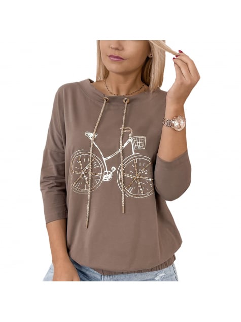 BLUZKA BICYCLE BRĄZOWA