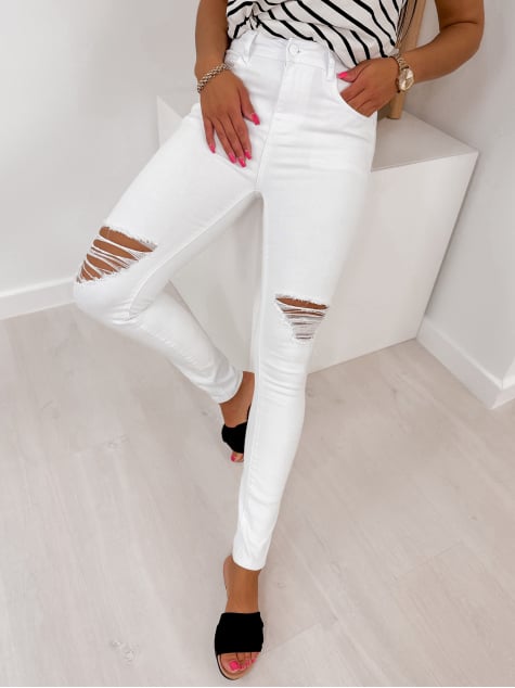 SPODNIE FILENO BIAŁE