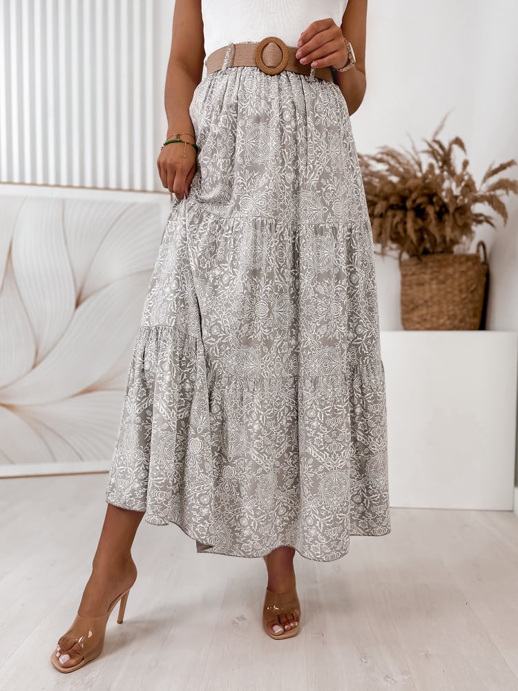 SPÓDNICA STABIO BEŻOWA