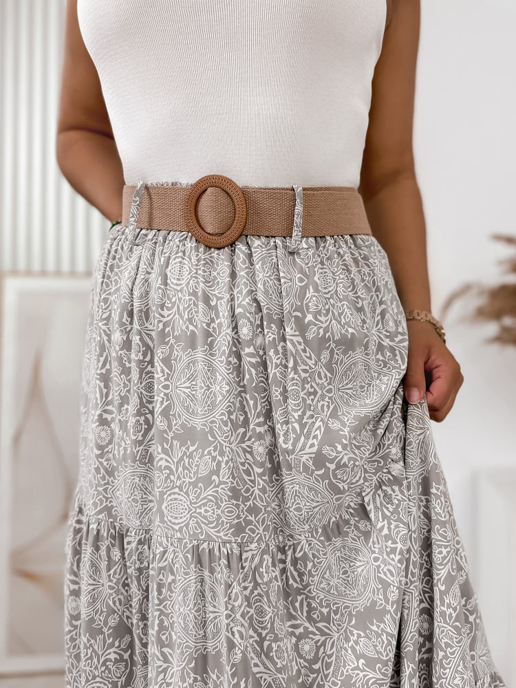 SPÓDNICA STABIO BEŻOWA