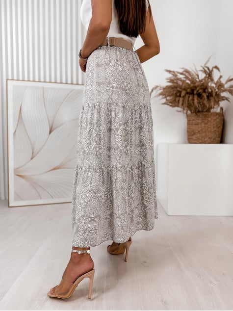 SPÓDNICA STABIO BEŻOWA