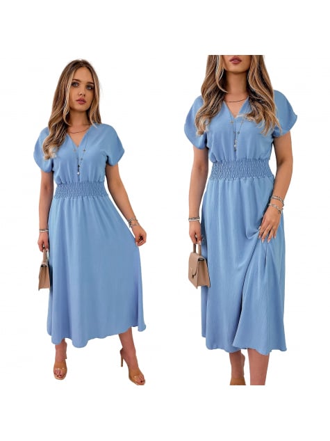 SUKIENKA ATMORE BŁĘKITNA