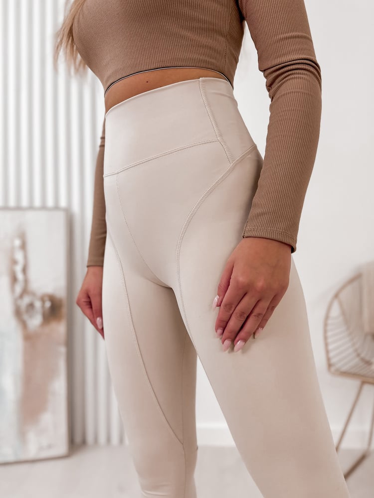 LEGGINSY SOLERA BEŻOWE